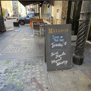 Matador - Their sign outside greeting people. - Mexican Near Me - San Francisco, California Matador - Their sign outside greeting people. - Mexican Near Me - San Francisco, California