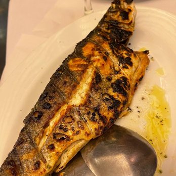 Bahari Estiatorio - Branzino   Mediterranean Striped Bass - Greek Near Me - Astoria, New York