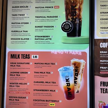Krak Boba - Menu as of Jan. 2025 - Bubble Tea Near Me - Rialto, California Krak Boba - Menu as of Jan. 2025 - Bubble Tea Near Me - Rialto, California