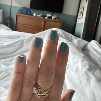 Fingers and Toes - Left hand - nails are clearly longer do not match other hand - Nail Salons Near Me - Greenbrae, California