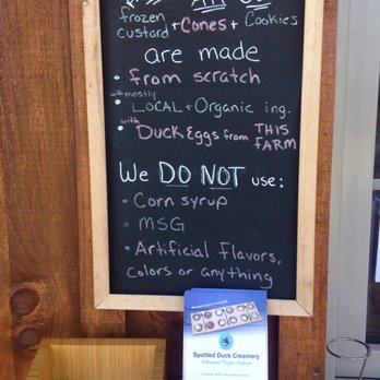 Spotted Duck - The rundown - Ice Cream & Frozen Yogurt Near Me - Penn Yan, New York Spotted Duck - The rundown - Ice Cream & Frozen Yogurt Near Me - Penn Yan, New York