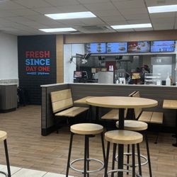 Wendy's - A really nice clean modern interior.  Prices are reasonable, too