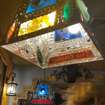 Casa Corona - a colorful lamp hanging from the ceiling - Mexican Near Me - Marblehead, Massachusetts
