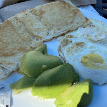 Express Cafe - Two eggs, side of avocado and Cuban toast - Coffee & Tea Near Me - Kissimmee, Florida Express Cafe - Two eggs, side of avocado and Cuban toast - Coffee & Tea Near Me - Kissimmee, Florida