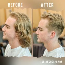 Cool Heads Salon For Men - Before and after. Hair makeovers @coolheadsmen.