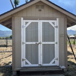 Sacred View Home Improvements - New shed doors bro N life to this new shed. Ready to paint!
