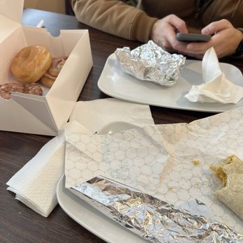 Dufner's Deli - Sausage egg cheese burrito, apple fritter, plain glazed - American Near Me - Plymouth, Minnesota Dufner's Deli - Sausage egg cheese burrito, apple fritter, plain glazed - American Near Me - Plymouth, Minnesota