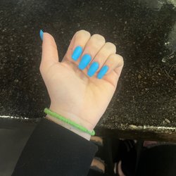 Fashion Nails - Example of the nails she just did for me not even an hour ago