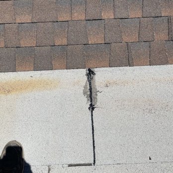 Cardinal Roofing - Time and heat caused a small separation between the actual roof and flat torch down. The flat was not installed by Cardinal Roofing but fixe - Roofing Near Me - Apache Junction, Arizona