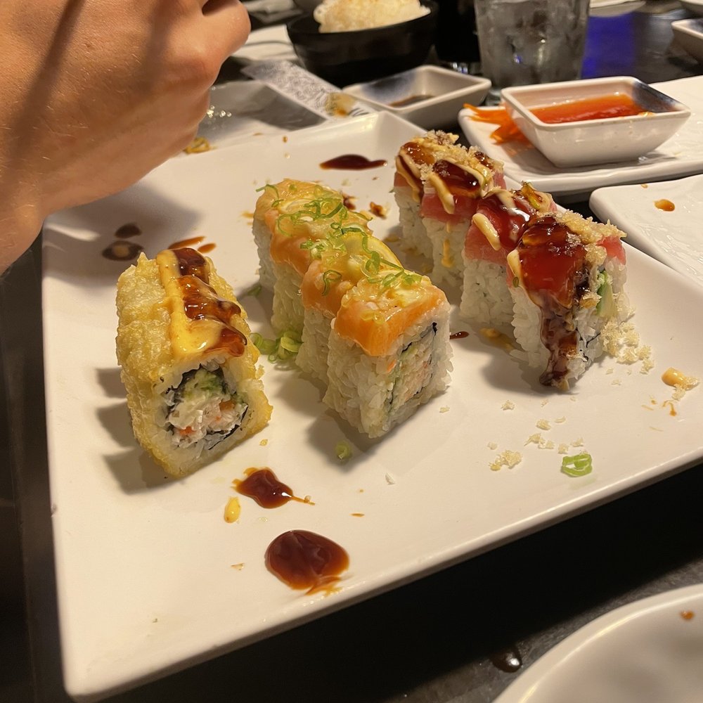 Asahi Sushi Bar - Vegas roll, Sundance roll, and Paris roll. - Japanese Near Me - Orem, Utah