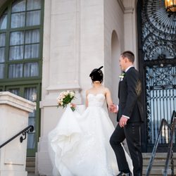Panache Bridal - Pasadena - Wedding day in Maria Farbinni