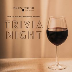Wednesday's are wine trivia night!