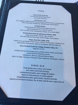 Menu photo 2 Jonah's Restaurant & Accommodation Palm Beach, NSW Menu photo 2 Jonah's Restaurant & Accommodation Palm Beach, NSW