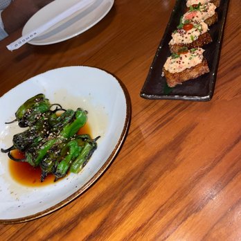 Komodo Miami - Grilled Shishito Peppers & Lobster Dynamite - Asian Fusion Near Me - Miami, Florida Komodo Miami - Grilled Shishito Peppers & Lobster Dynamite - Asian Fusion Near Me - Miami, Florida