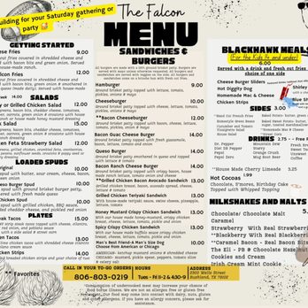 7Eddy's The Falcon - Menu 7/2024 - Burgers Near Me - Bushland, Texas 7Eddy's The Falcon - Menu 7/2024 - Burgers Near Me - Bushland, Texas