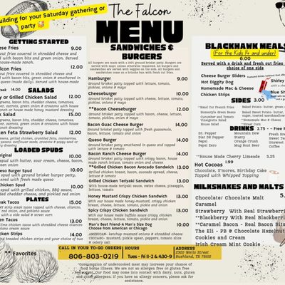 Menu photo 5 7Eddy's The Falcon Bushland, TX Menu photo 5 7Eddy's The Falcon Bushland, TX