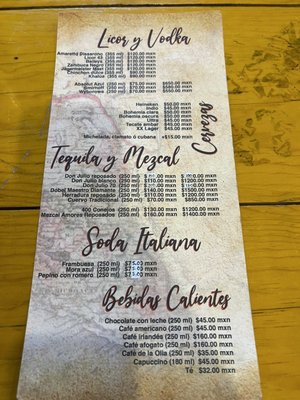 Menu photo 1 La Casona San Martín Centro, MEX
