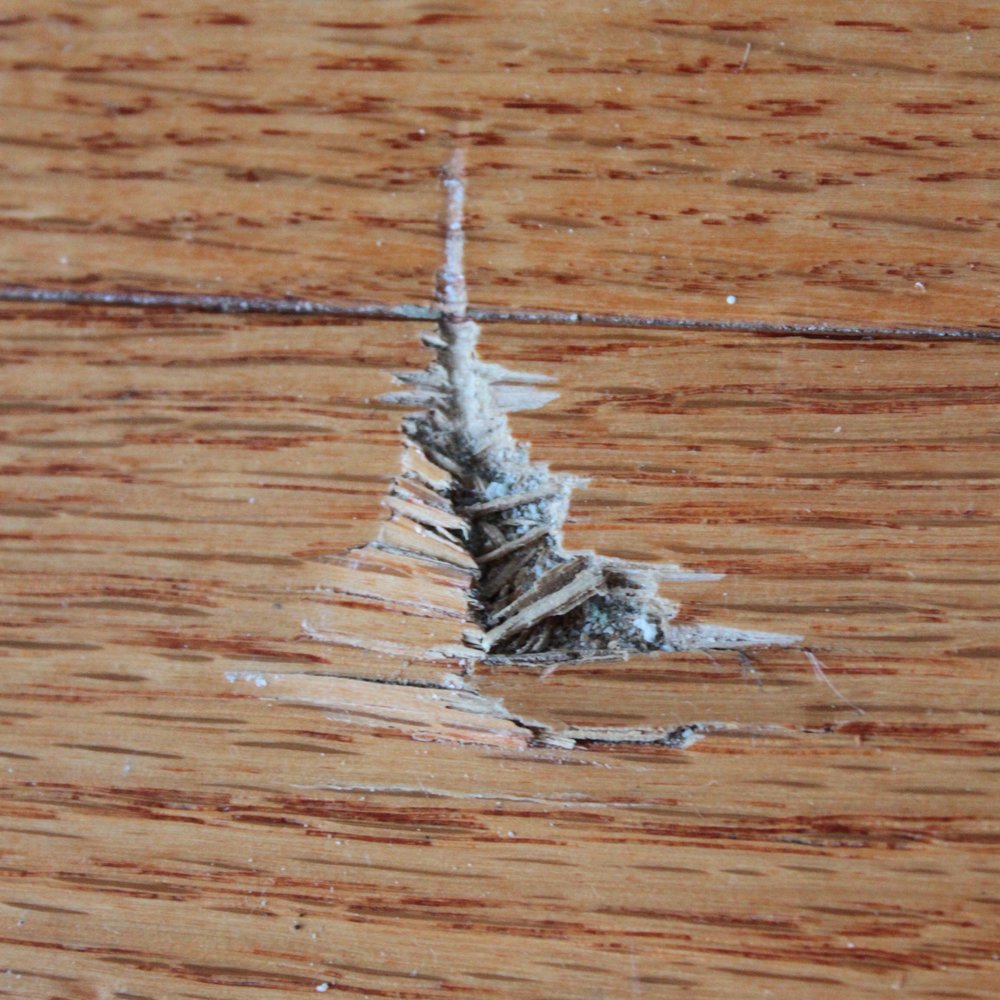 Fairway Tile & Carpet - Damage caused by Fairway Installer to new hardwood floors - Carpeting Near Me - Clawson, Michigan