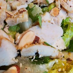 Panera Bread - Close up asian sesame chicken salad