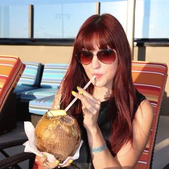 Radius Wet Lounge - Pinup singer Lisa Marie Smith enjoying one of the roasted coconut drinks I need to try. - Lounges Near Me - Las Vegas, Nevada Radius Wet Lounge - Pinup singer Lisa Marie Smith enjoying one of the roasted coconut drinks I need to try. - Lounges Near Me - Las Vegas, Nevada