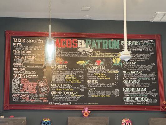 Menu photo 2 Tacos El Patron San Francisco, CA Menu photo 2 Tacos El Patron San Francisco, CA