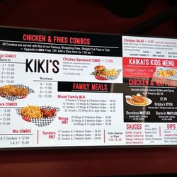 Kiki’s Chicken Place - Menus as of 1/22/24