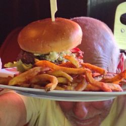 The black & blue burger