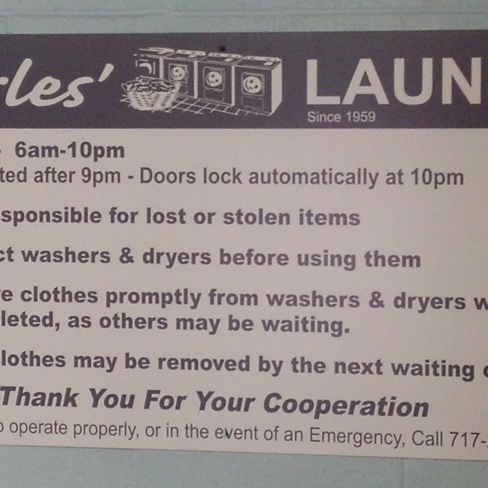 Charles' Laundry - Rules of the Laun - Laundry Services Near Me - Lancaster, Pennsylvania Charles' Laundry - Rules of the Laun - Laundry Services Near Me - Lancaster, Pennsylvania