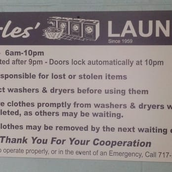 Charles' Laundry - Rules of the Laun - Laundry Services Near Me - Lancaster, Pennsylvania