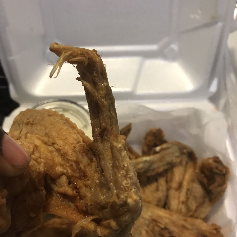 East End Grill - Bone fragments or feathers ! Ha - Burgers Near Me - Memphis, Tennessee