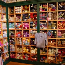Mendocino Yarn Shop - Yarn! Shelves of it!