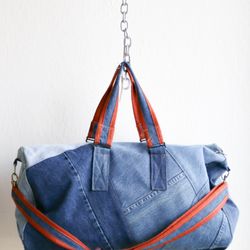 Sparklie Bunny - Denim Duffle Bag