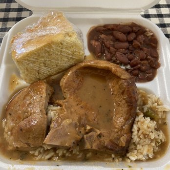 Mias Eatery - a meal in a styrofoam container - Soul Food Near Me - Kenner, Louisiana