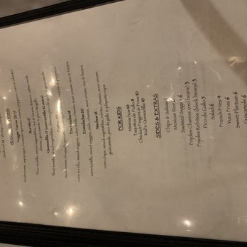 Pico De Gallo Bar & Kitchen - Menu as of Nov 2020 - Mexican Near Me - New York, New York