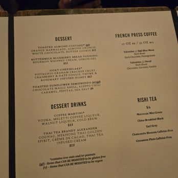 Odd Duck - Dessert Menu - New American Near Me - Milwaukee, Wisconsin