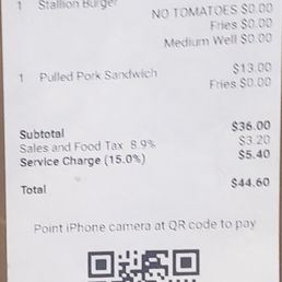 Forced tip for crappy service Forced tip for crappy service