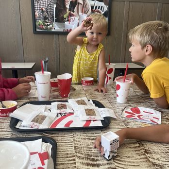 Chick-fil-A - Showing off his goodies! - Fast Food Near Me - Milford, Delaware Chick-fil-A - Showing off his goodies! - Fast Food Near Me - Milford, Delaware