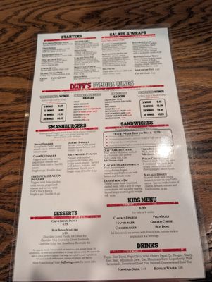 Menu photo 1 Duff's Famous Wings Elizabethtown, KY Menu photo 1 Duff's Famous Wings Elizabethtown, KY