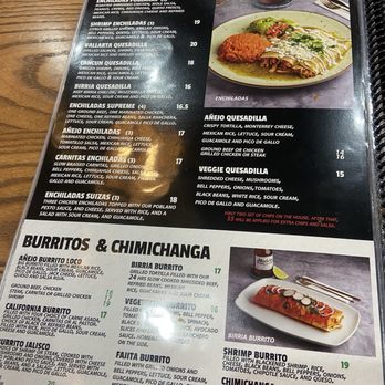 Anejo - Menu - Mexican Near Me - Orlando, Florida