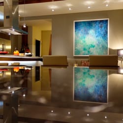 ROOQ Fine Art and Framing - 5' x 5' canvas in a white floating frame
