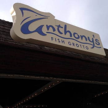 Anthony's Fish Grotto - Sign outside the restaurant - Seafood Near Me - La Mesa, California Anthony's Fish Grotto - Sign outside the restaurant - Seafood Near Me - La Mesa, California