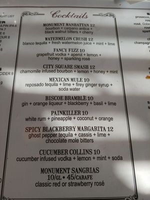Menu photo 5 Monument Restaurant & Tavern Boston, MA