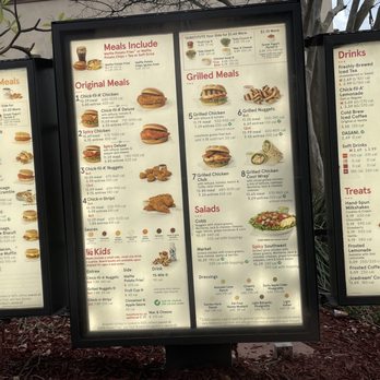 Chick-fil-A - Menu 12/23 - Fast Food Near Me - Corona, California