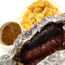 Wrigley BBQ & Grill - Beef links, Mac & Cheese, BBQ Beans