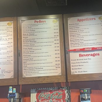 Oby's - Menu - Cajun/Creole Near Me - Oxford, Mississippi