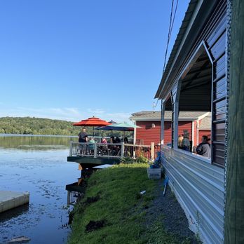 Jimmy's Lakeside Grill - a view of the restaurant from the dock - Sandwiches Near Me - Nassau, New York Jimmy's Lakeside Grill - a view of the restaurant from the dock - Sandwiches Near Me - Nassau, New York