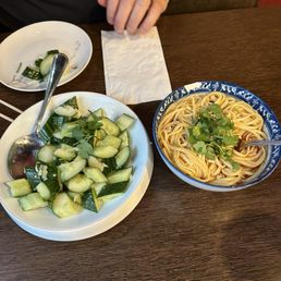 A7. Garlic Cucumber A2. House Special Cold Noodle