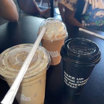 Royal Oak Roast - White cinnamon jam latte and a strawberry banana smoothie. - Coffee & Tea Near Me - Royal Oak, Michigan Royal Oak Roast - White cinnamon jam latte and a strawberry banana smoothie. - Coffee & Tea Near Me - Royal Oak, Michigan