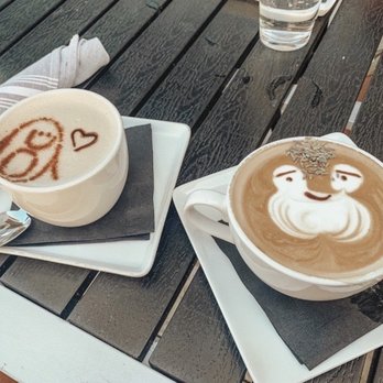Toast - Honey Lavender Cappuccino , forget the name of the coffee on the left. - Breakfast & Brunch Near Me - Temecula, California Toast - Honey Lavender Cappuccino , forget the name of the coffee on the left. - Breakfast & Brunch Near Me - Temecula, California