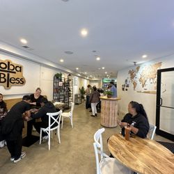 Boba Bless - Sitting out by the open window at the front.